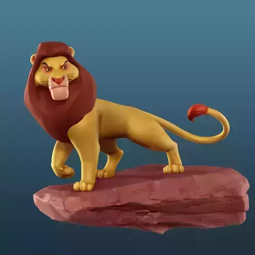 Mufasa - The Lion King   3D Model for  Print 3D print model