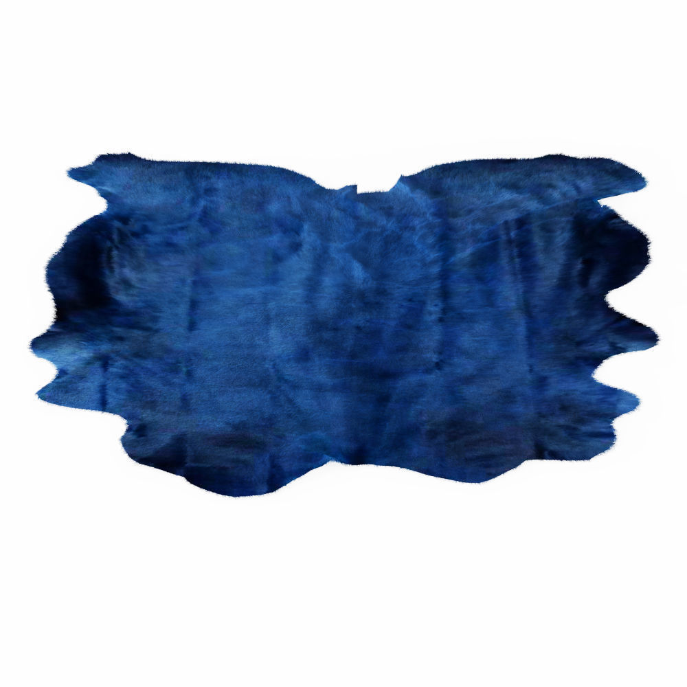 Blue Cowhide Rug 3D model_1