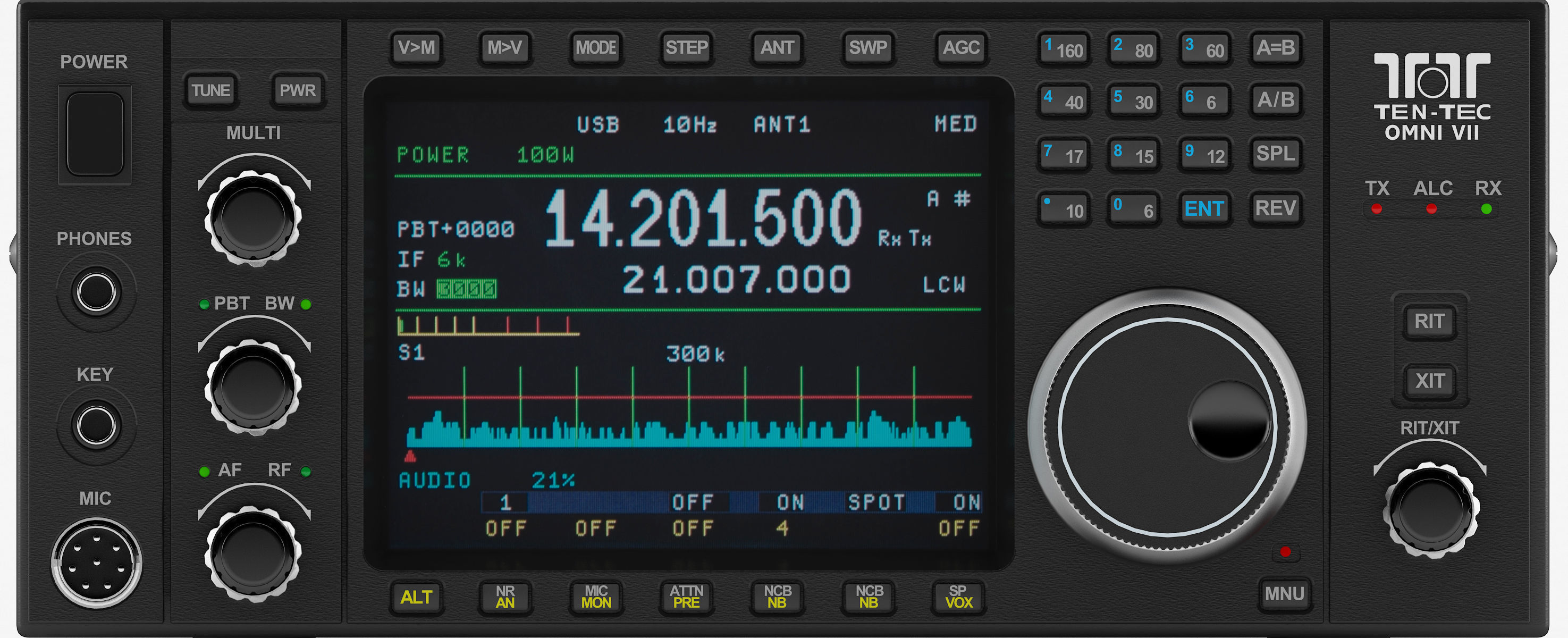 Ten-Tec Omni VII Transceiver 3D model_5