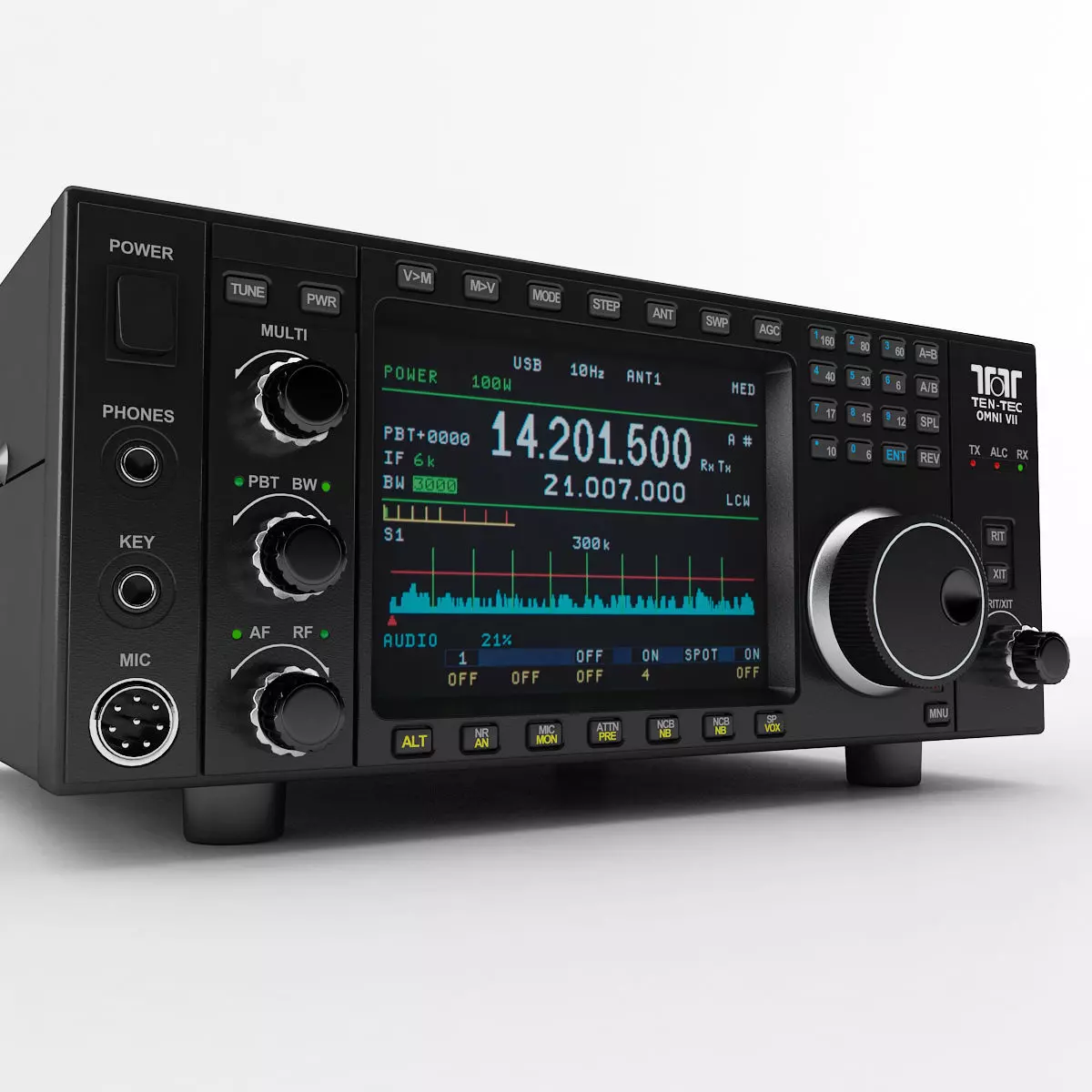 Ten-Tec Omni VII Transceiver 3D model_0