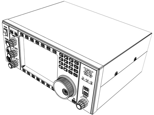 Ten-Tec Omni VII Transceiver 3D model_8