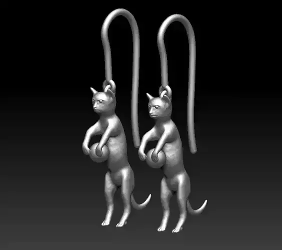 Cat earrings