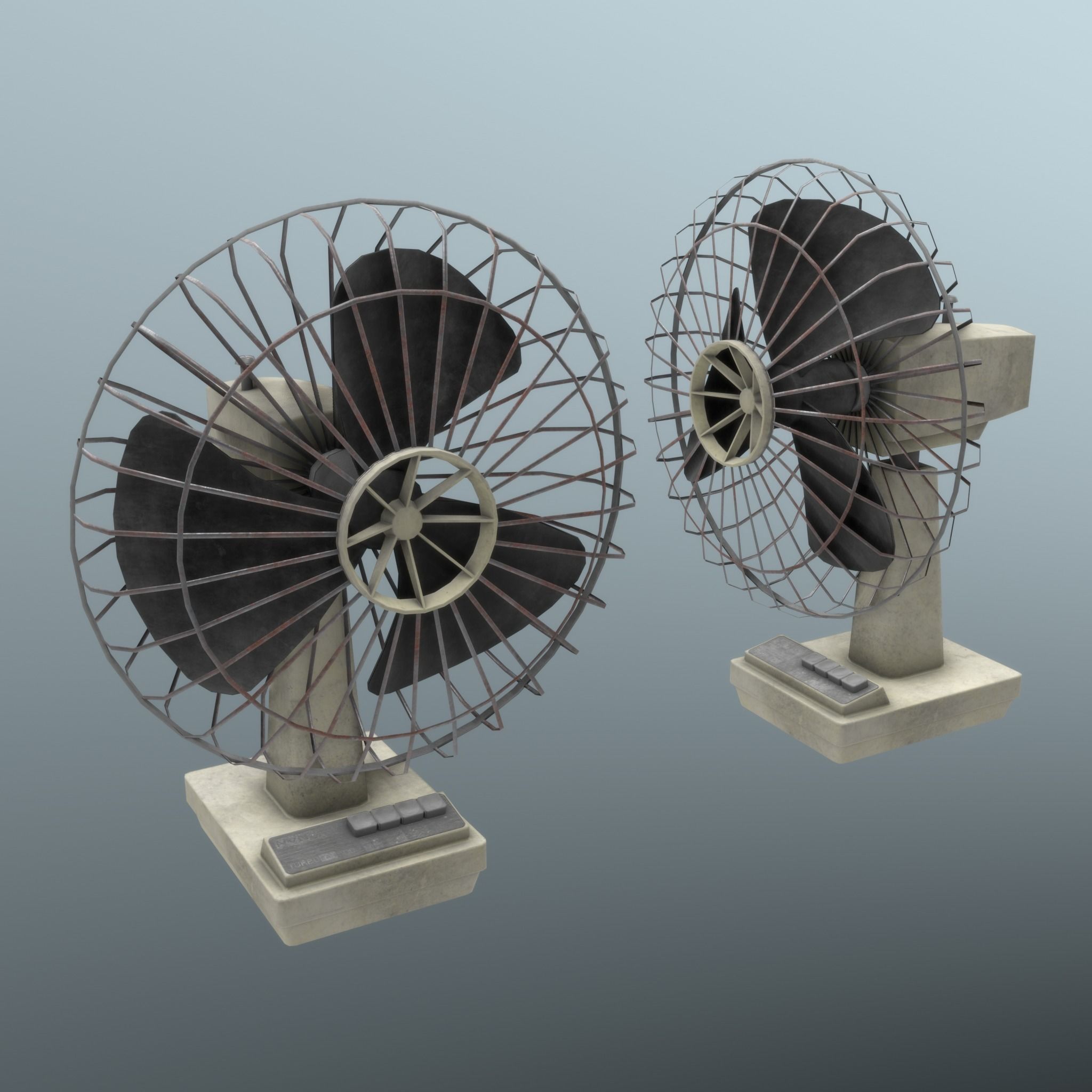 Retro Fan - Clean and Old 3D Model Collection_25