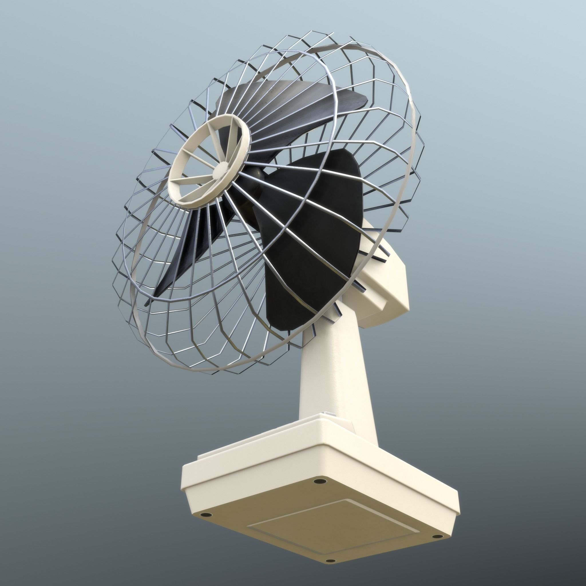 Retro Fan - Clean and Old 3D Model Collection_9