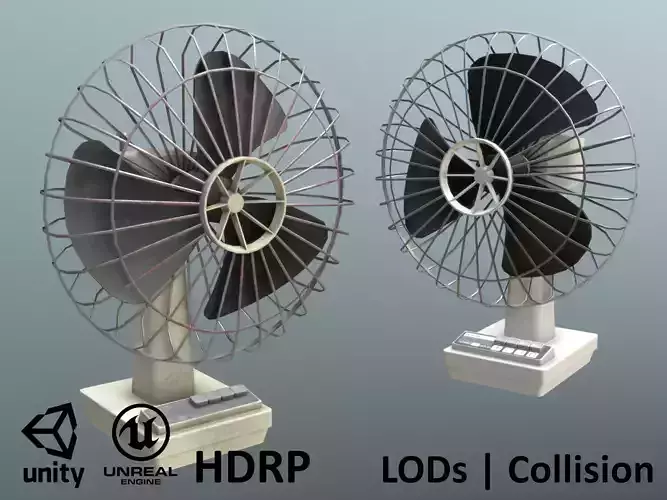 Retro Fan - Clean and Old 3D Model Collection Retro Fan - Clean and Old 3D Model Collection