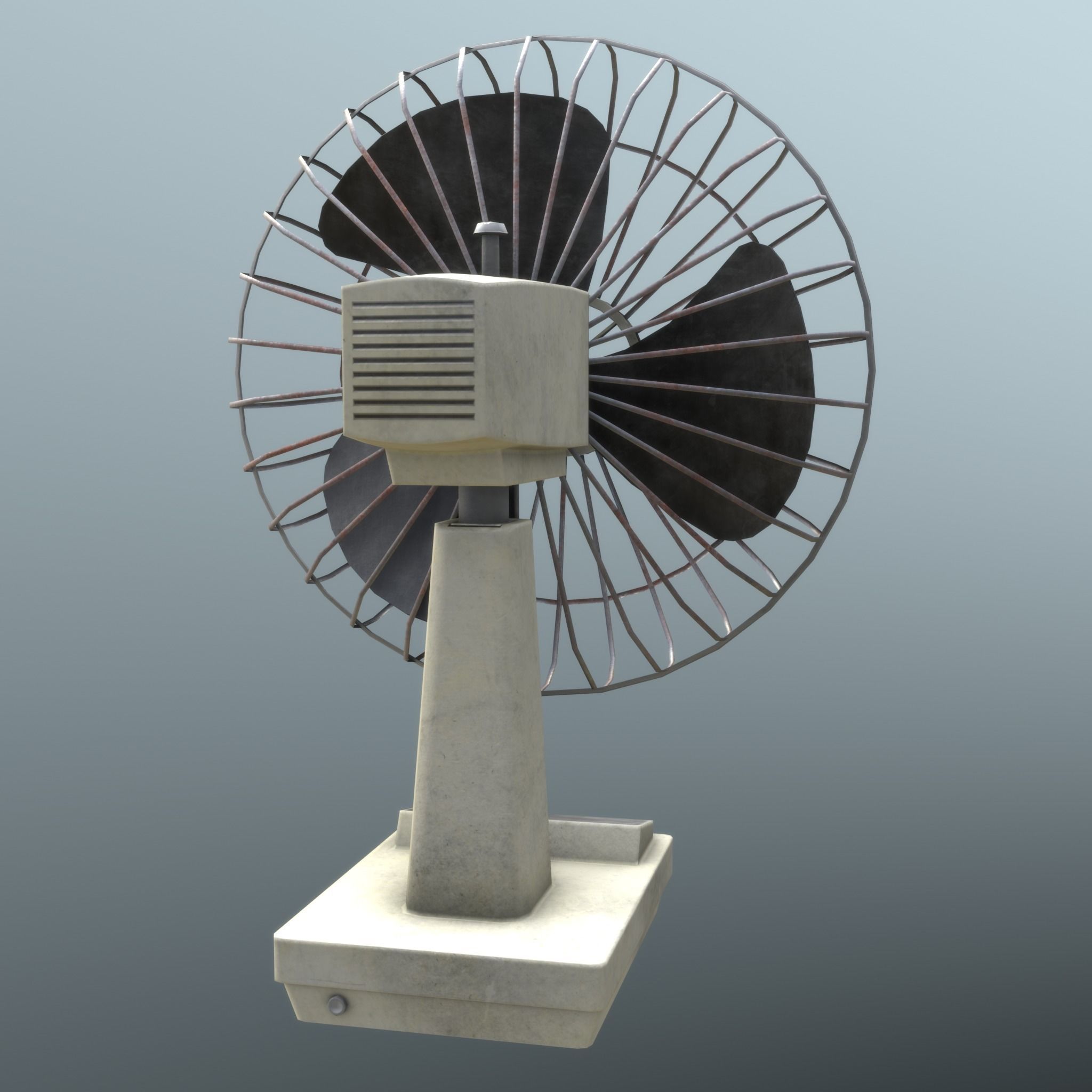 Retro Fan - Clean and Old 3D Model Collection_15