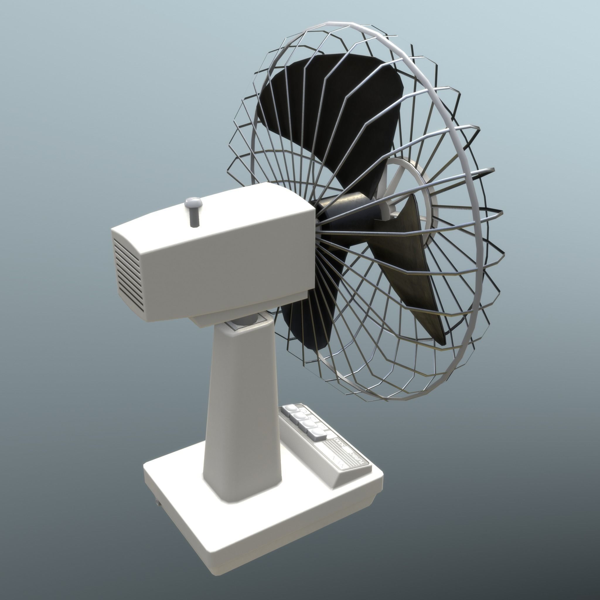 Retro Fan - Clean and Old 3D Model Collection_3