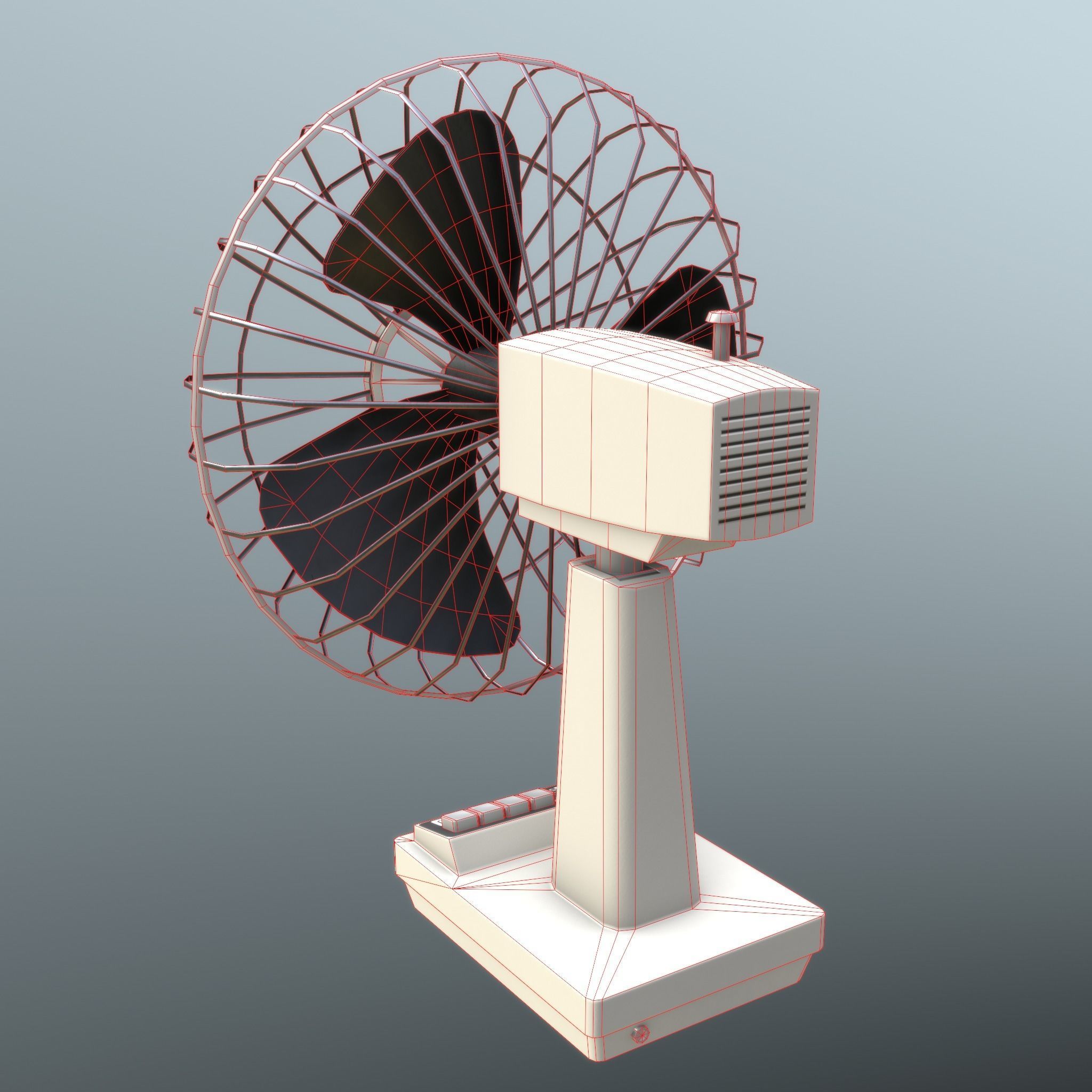 Retro Fan - Clean and Old 3D Model Collection_31