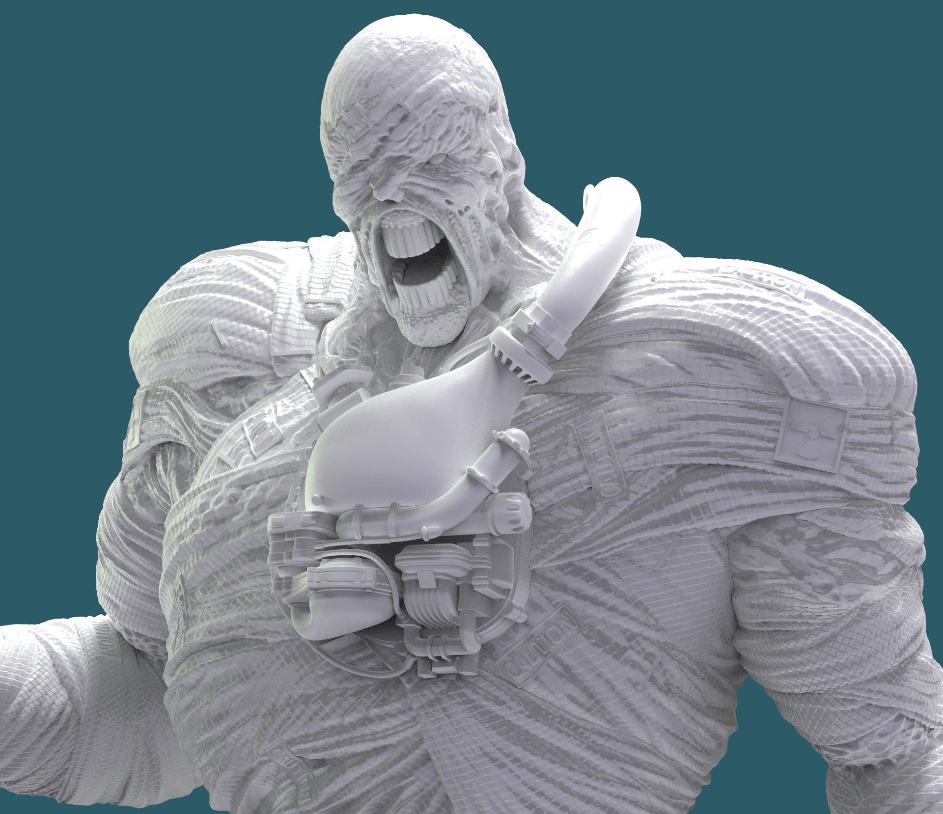 NEMESIS Resident Evil 3 Remake Version  3D print model_11