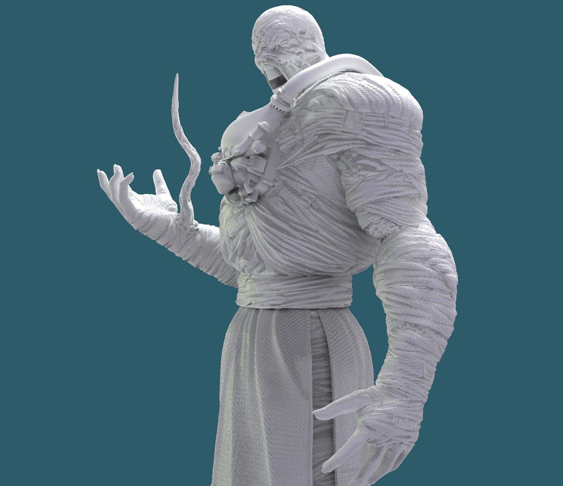 NEMESIS Resident Evil 3 Remake Version  3D print model_10