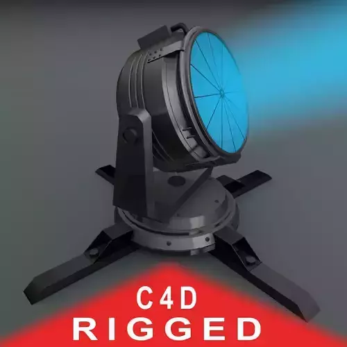 Searchlight stage light 3D model