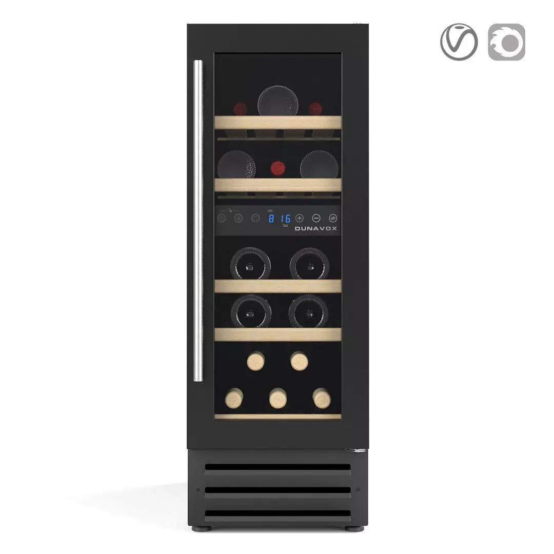 Wine cabinet Dunavox DX17 3D model