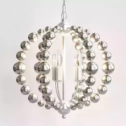 Chandelier Amber Bamboo Pendant