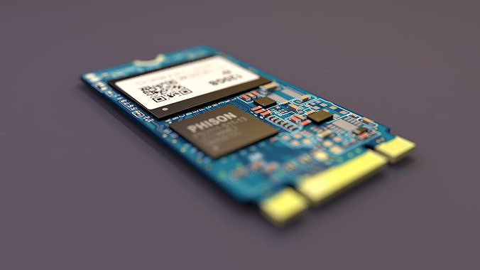 M2 SSD 3D model