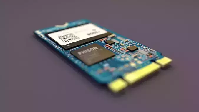 M2 SSD 3D model