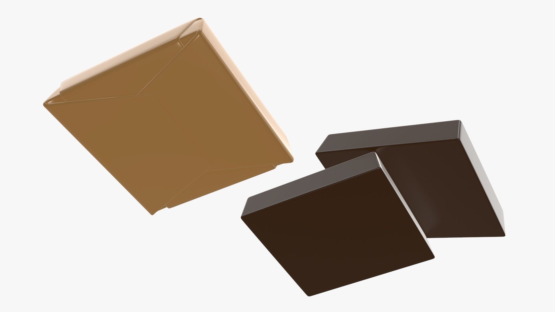 Chocolate bar small with packaging 3D model_5