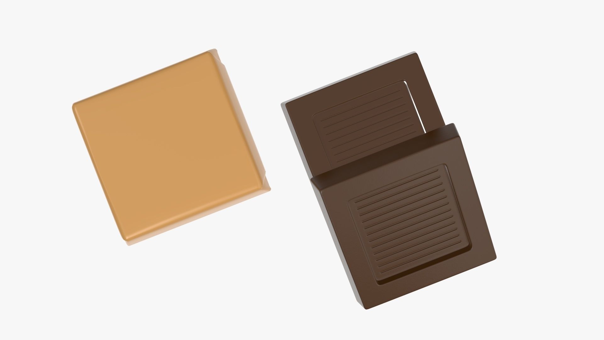 Chocolate bar small with packaging 3D model_4