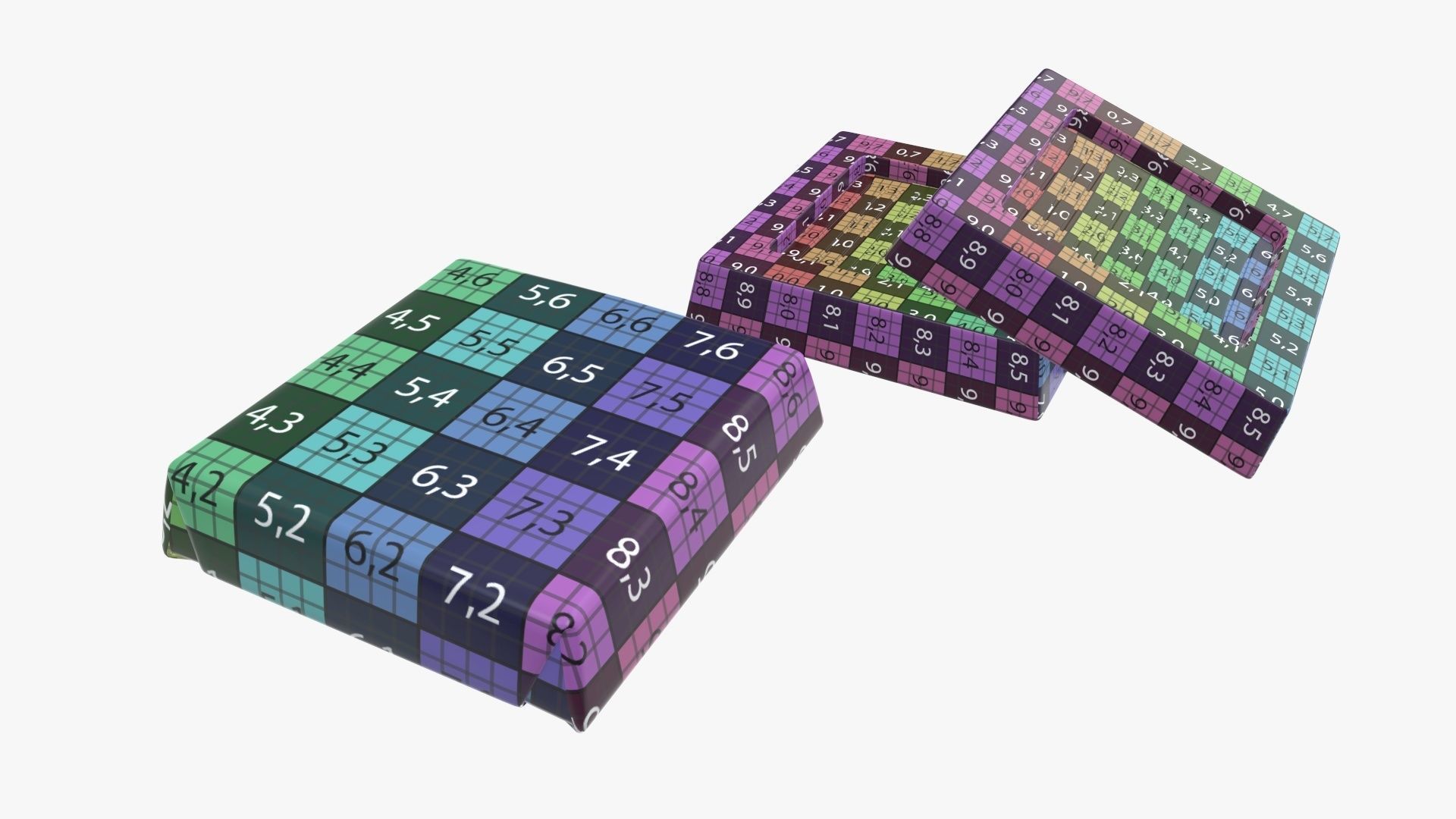 Chocolate bar small with packaging 3D model_11