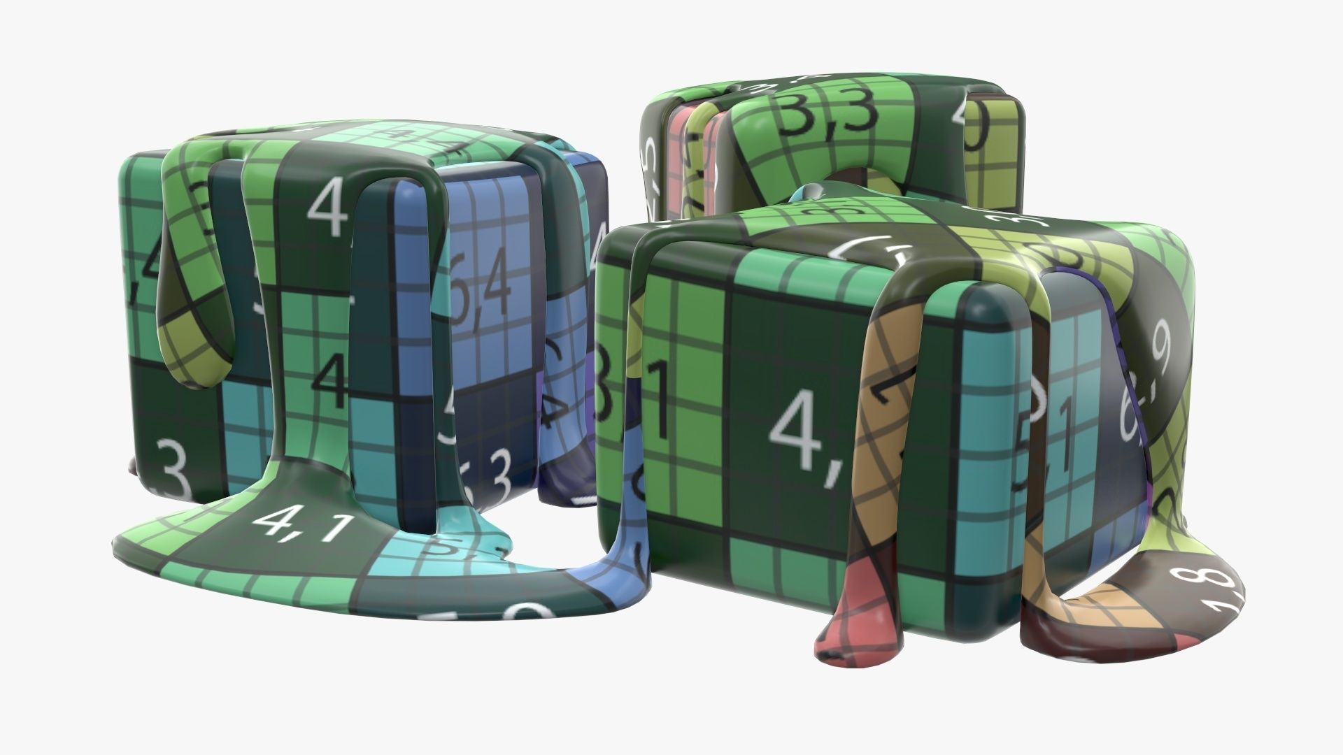 Candy poured with caramel 3D model_18