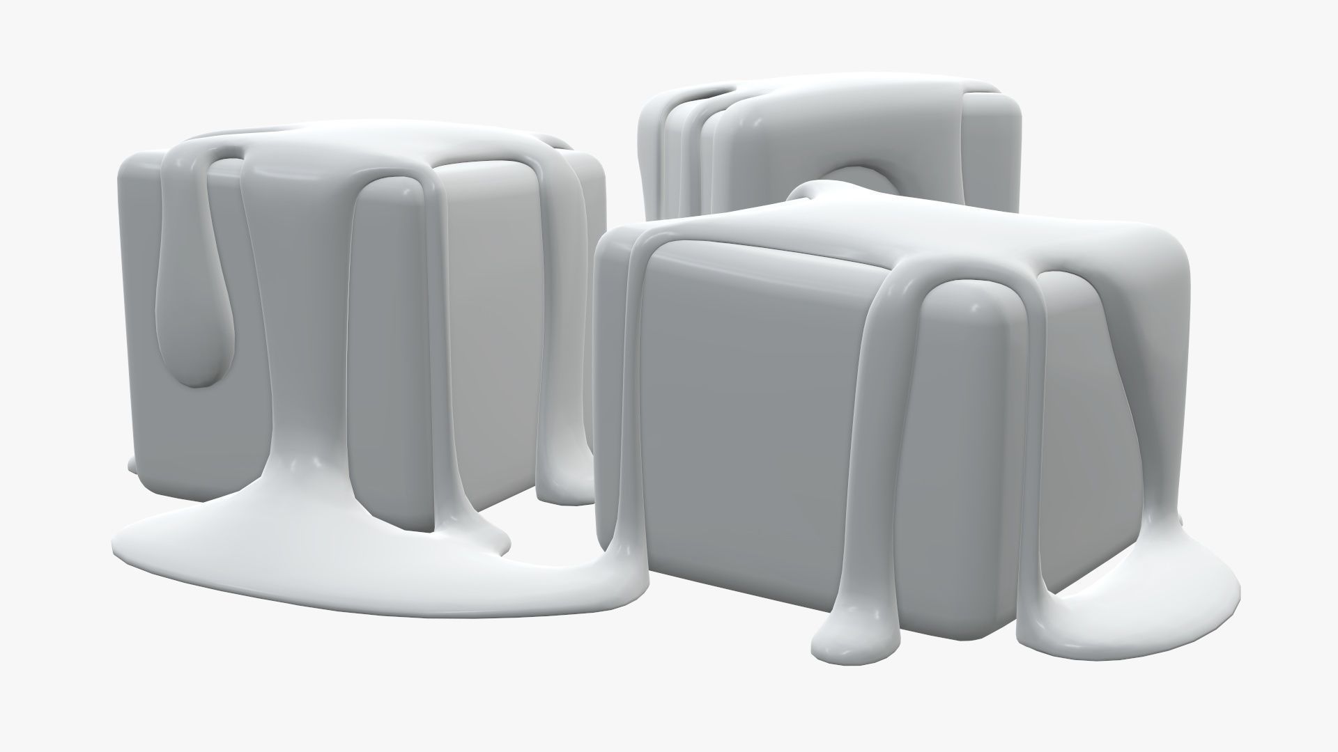 Candy poured with caramel 3D model_8