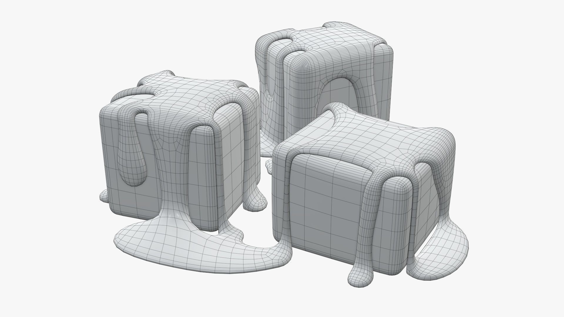 Candy poured with caramel 3D model_10