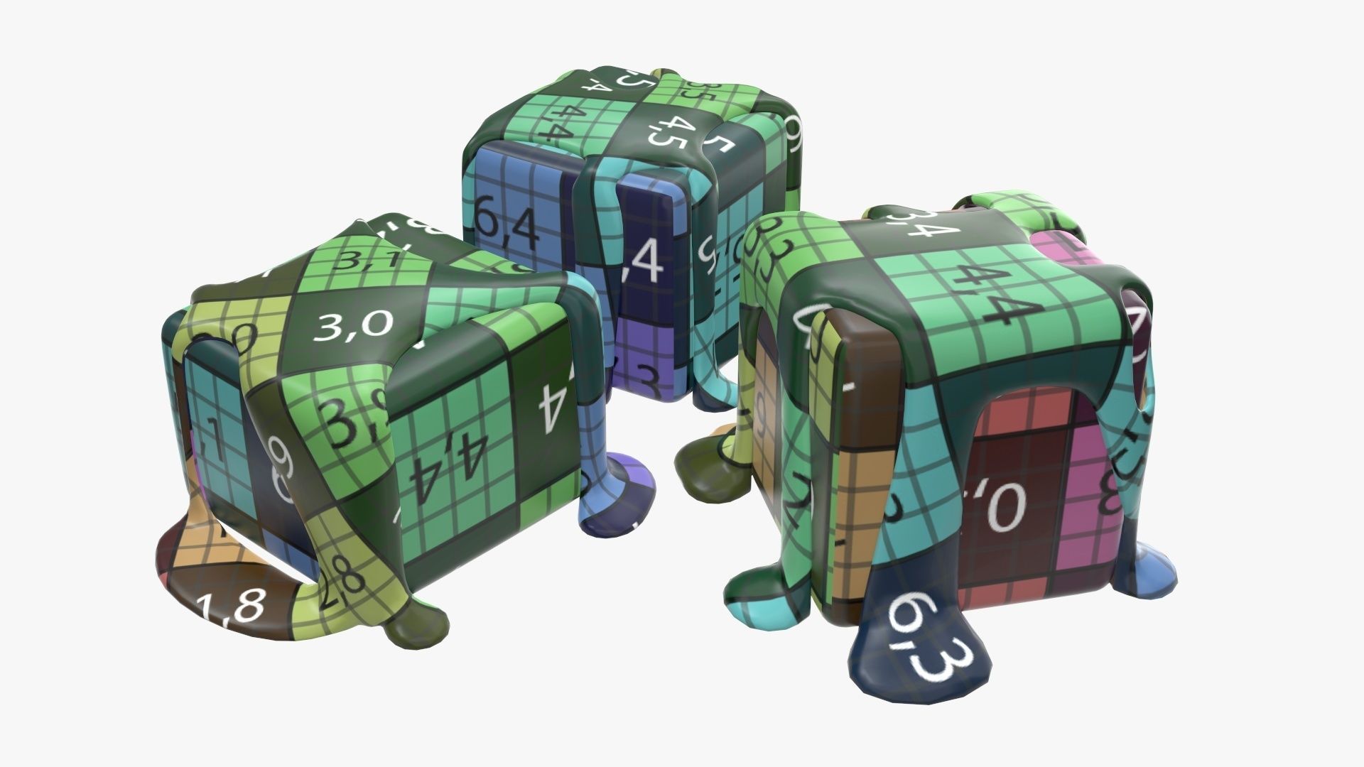 Candy poured with caramel 3D model_17