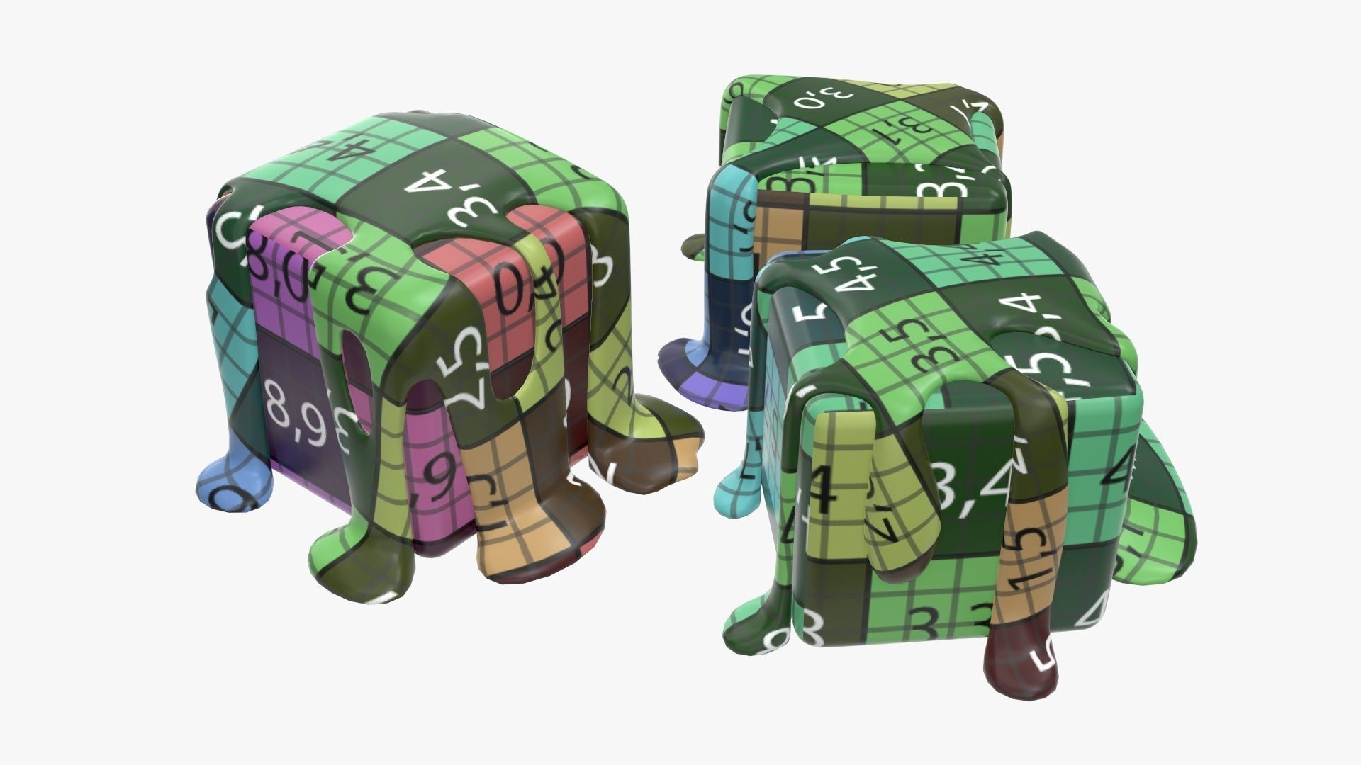 Candy poured with caramel 3D model_16