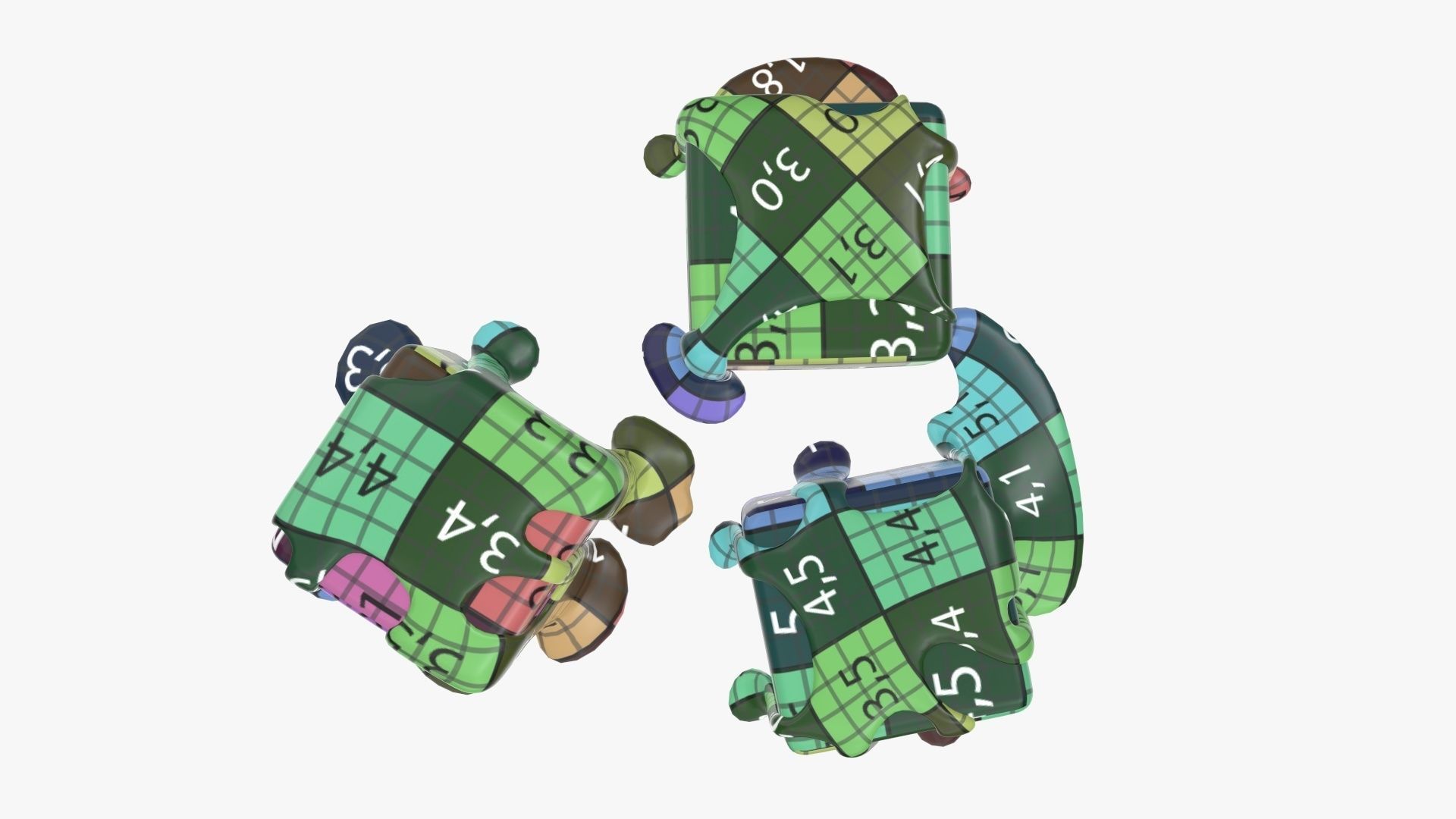 Candy poured with caramel 3D model_19