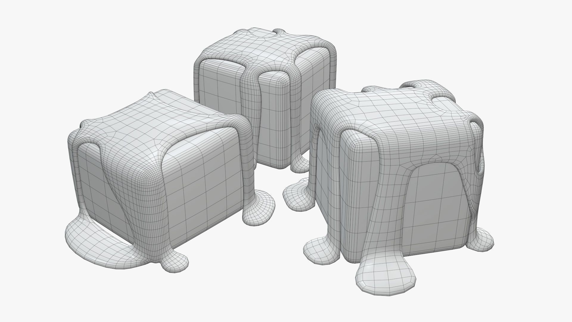 Candy poured with caramel 3D model_12