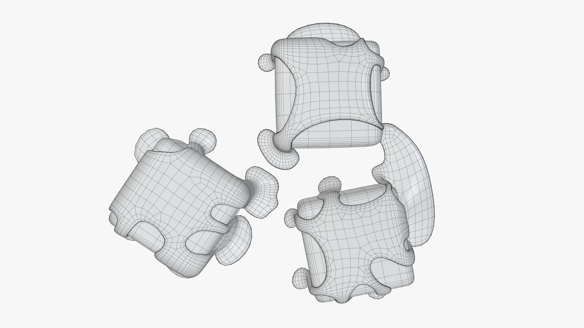 Candy poured with caramel 3D model_14