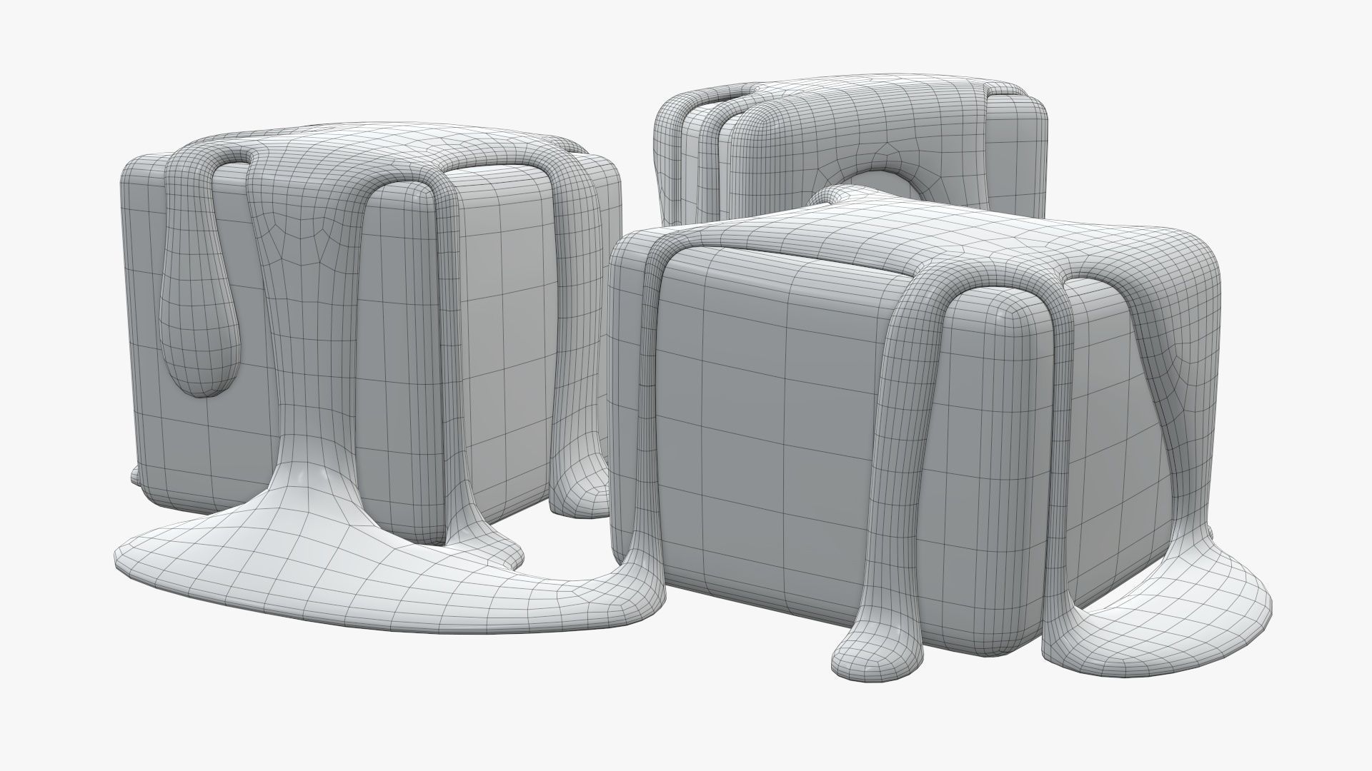 Candy poured with caramel 3D model_13