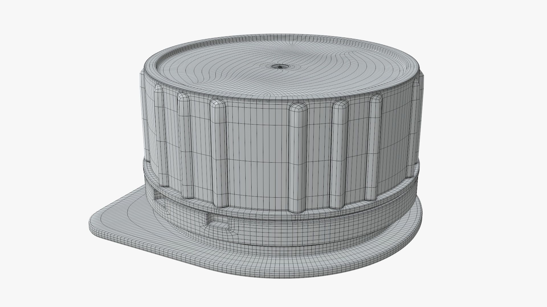 Cardboard box packaging cap  3D model_6