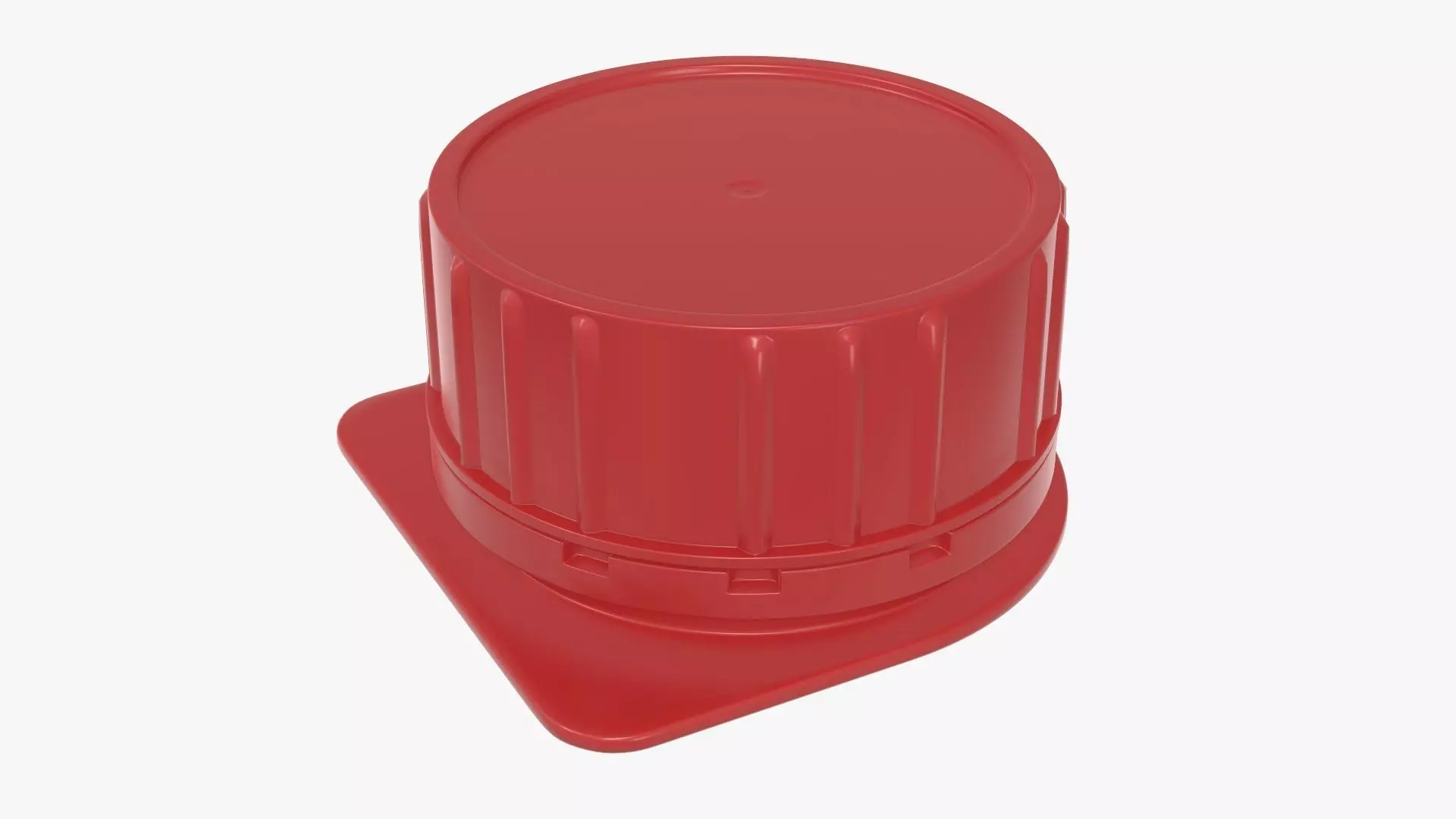 Cardboard box packaging cap  3D model_0