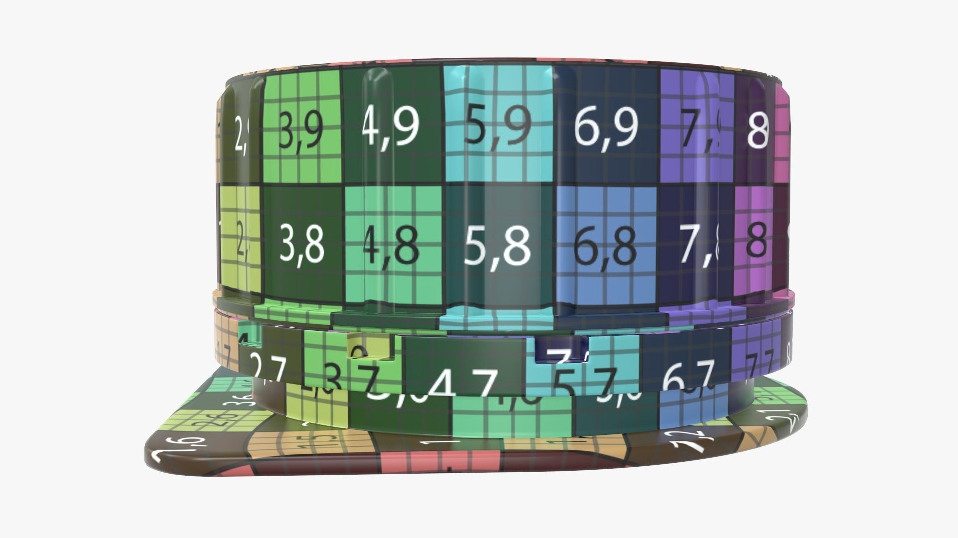 Cardboard box packaging cap  3D model_12