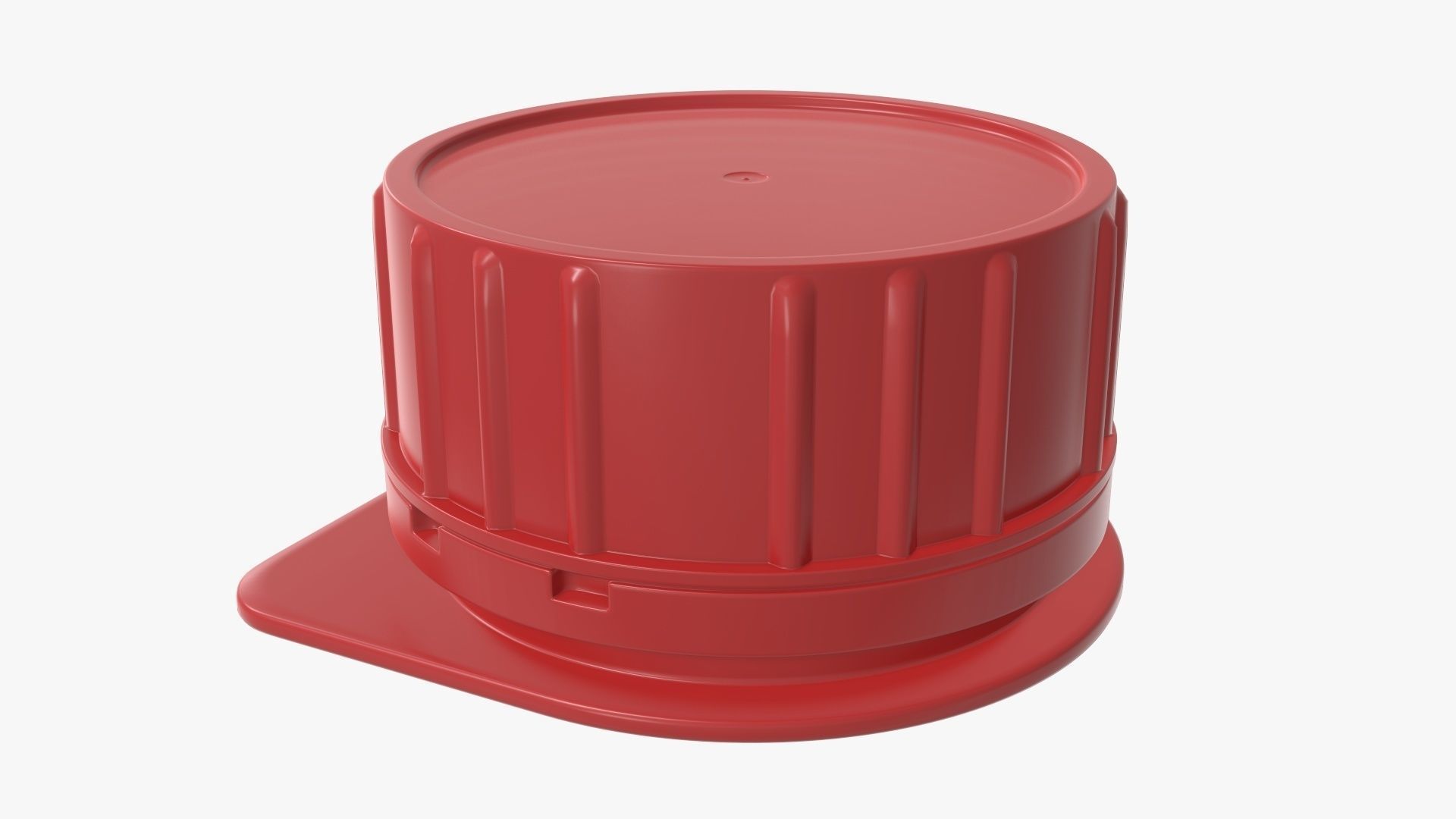 Cardboard box packaging cap  3D model_1