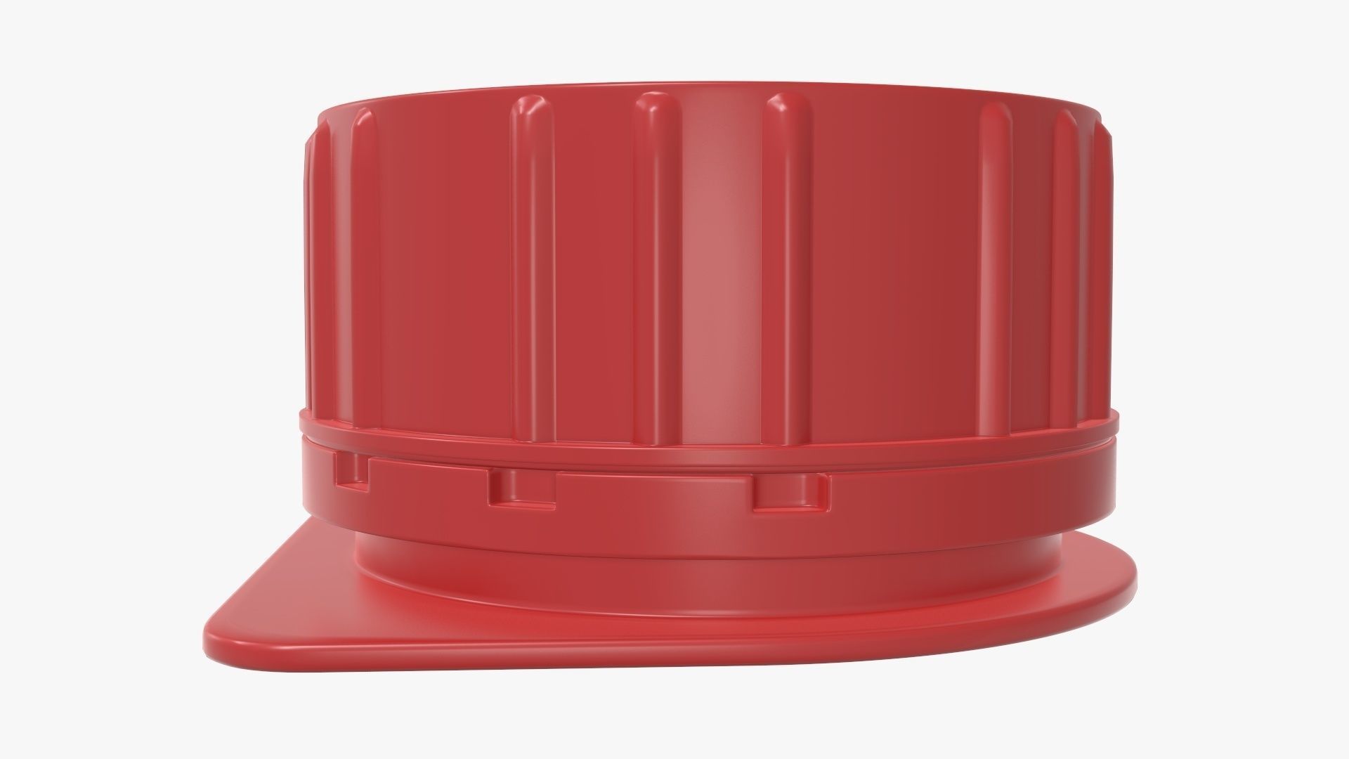 Cardboard box packaging cap  3D model_2