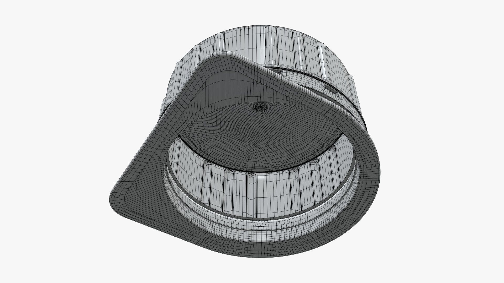 Cardboard box packaging cap  3D model_9