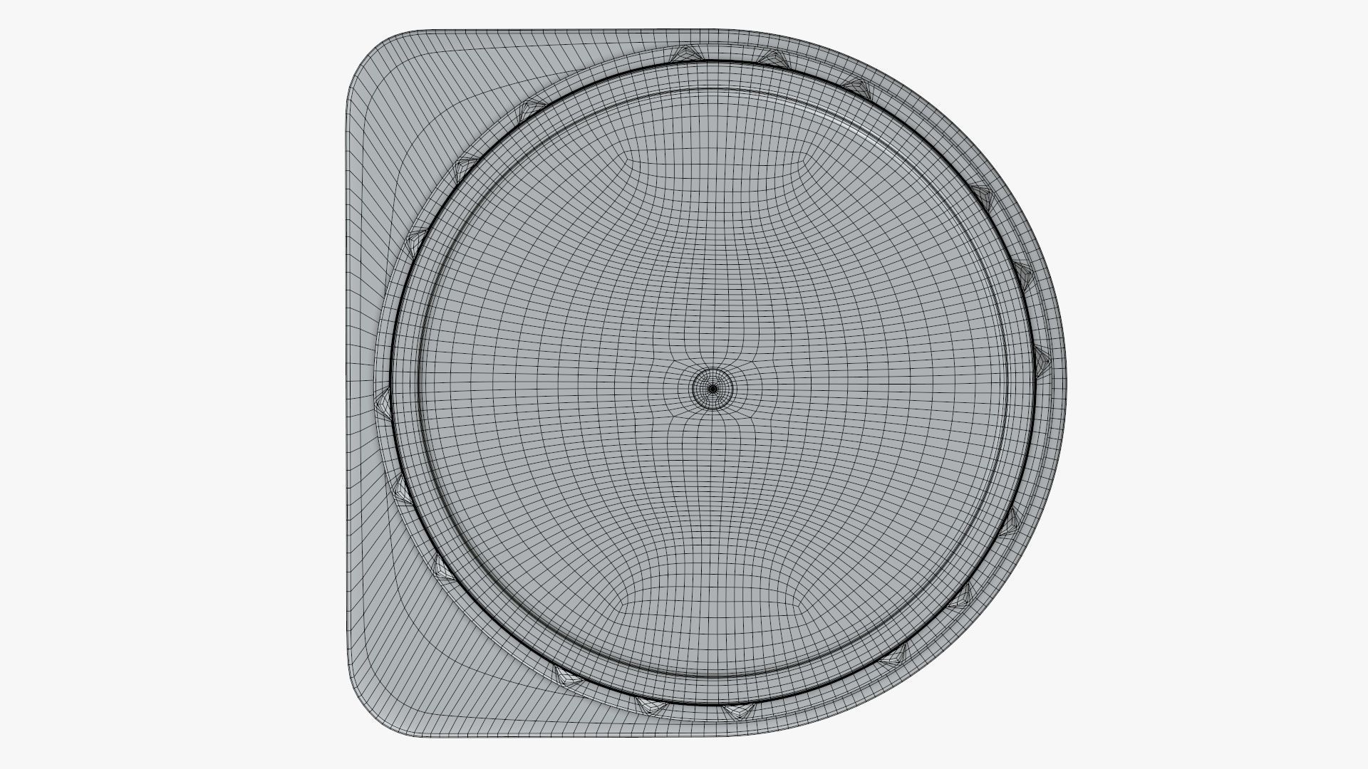 Cardboard box packaging cap  3D model_8