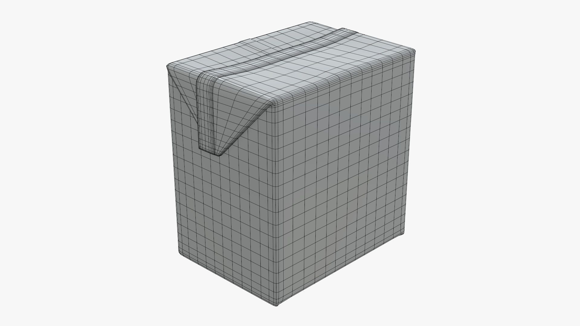 Small cardboard box packaging 3D model_6