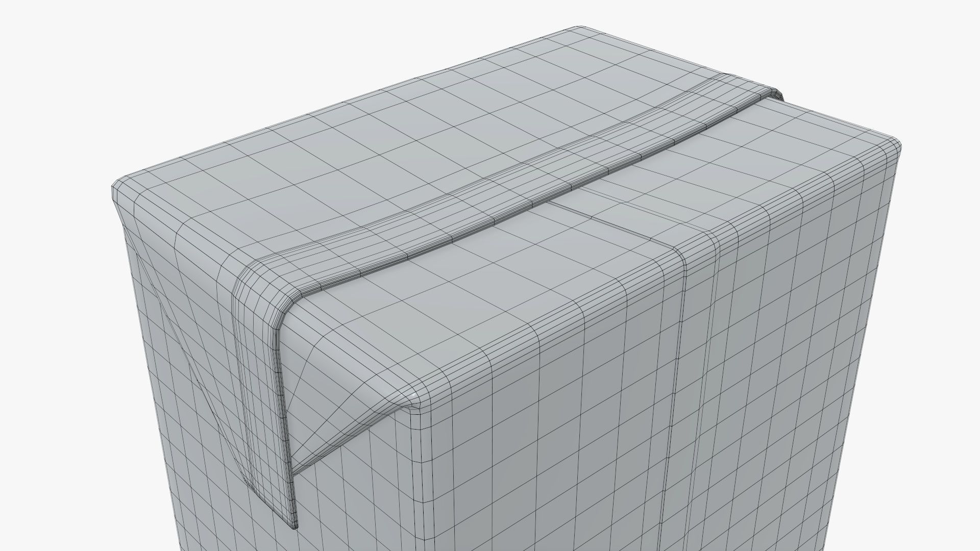 Small cardboard box packaging 3D model_8