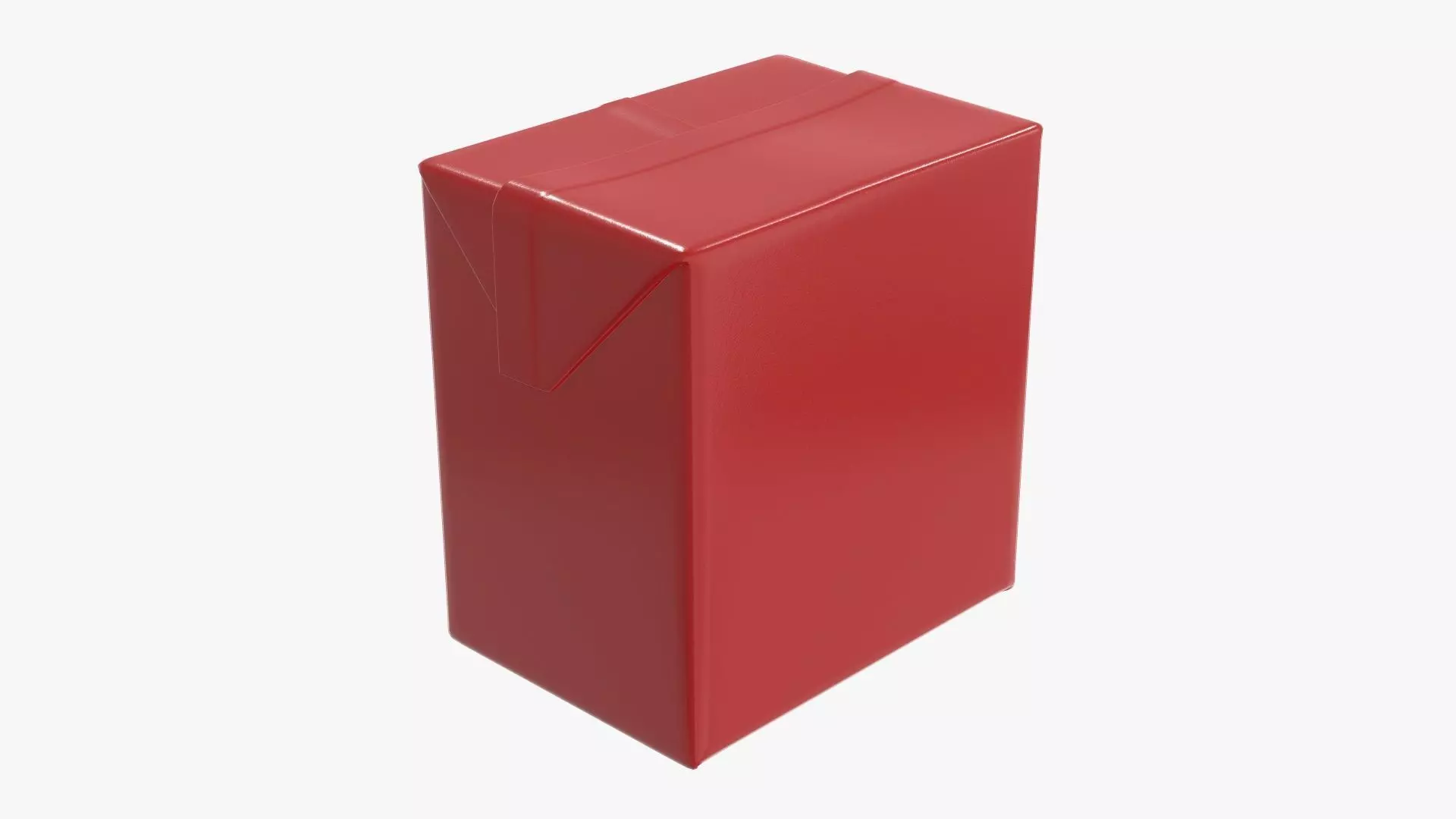 Small cardboard box packaging 3D model_0