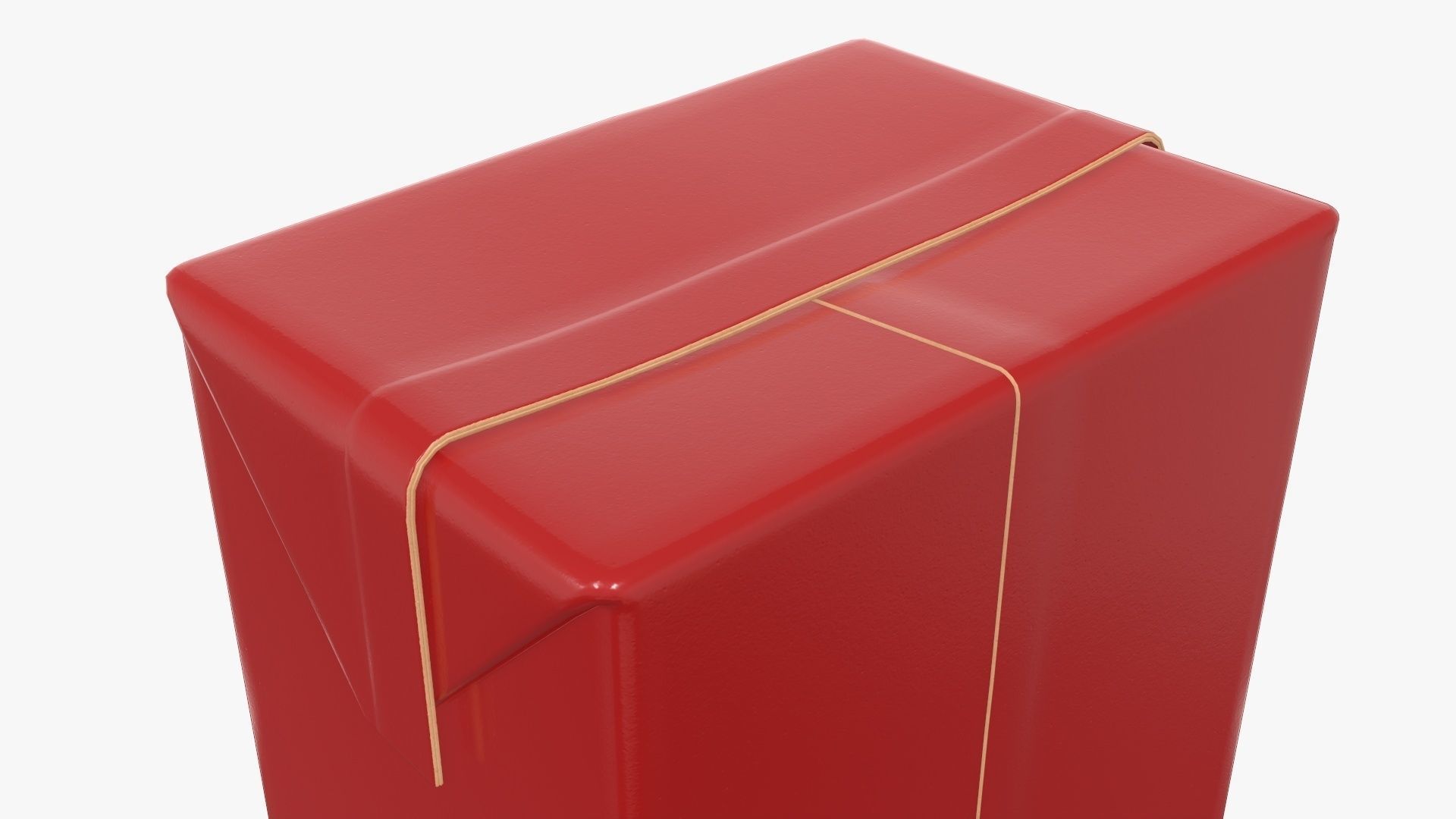 Small cardboard box packaging 3D model_3