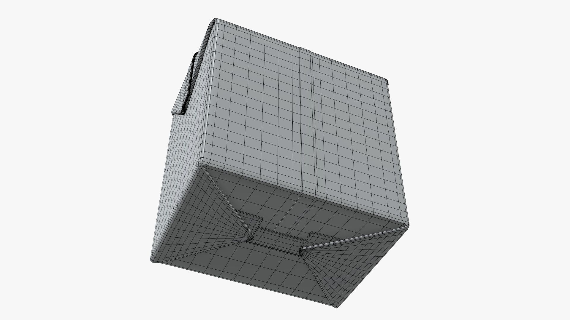 Small cardboard box packaging 3D model_10