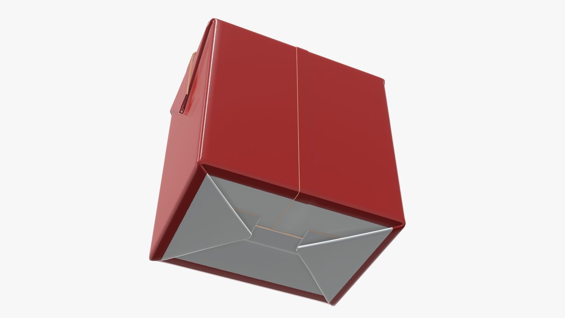 Small cardboard box packaging 3D model_5