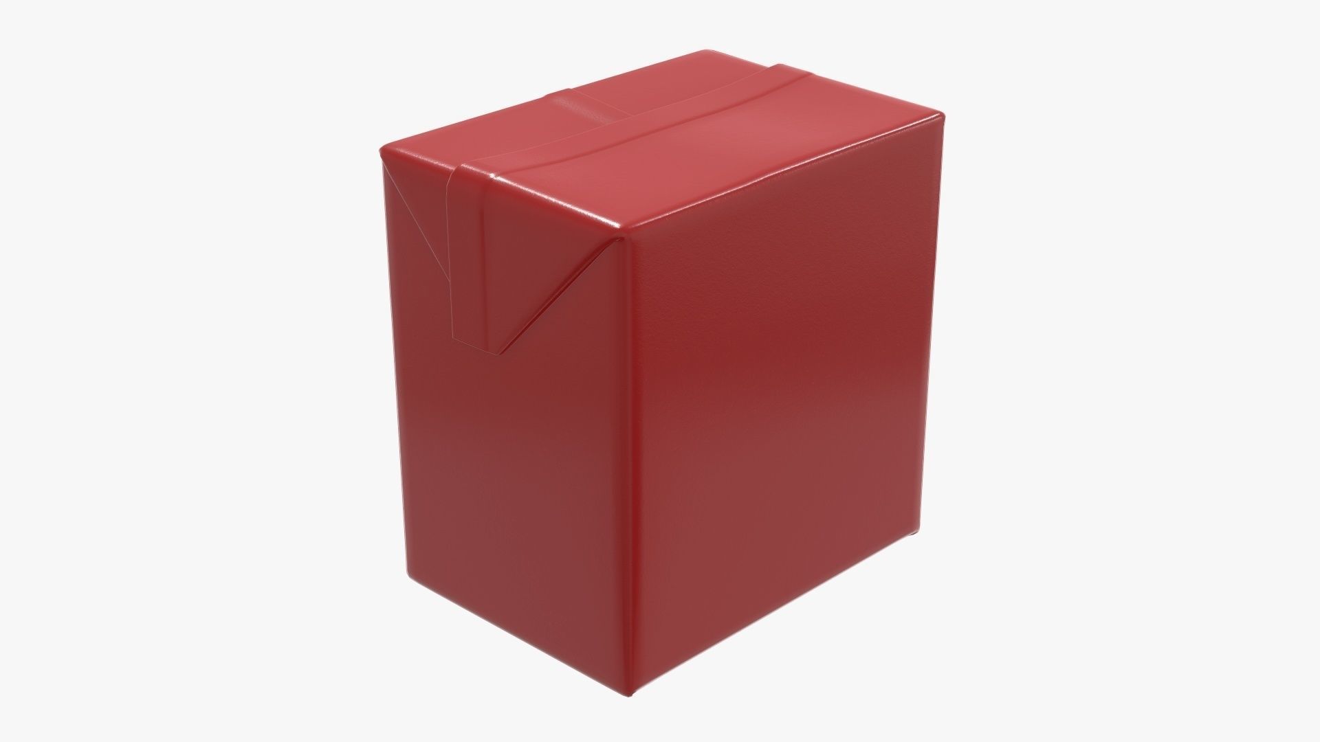 Small cardboard box packaging 3D model_1