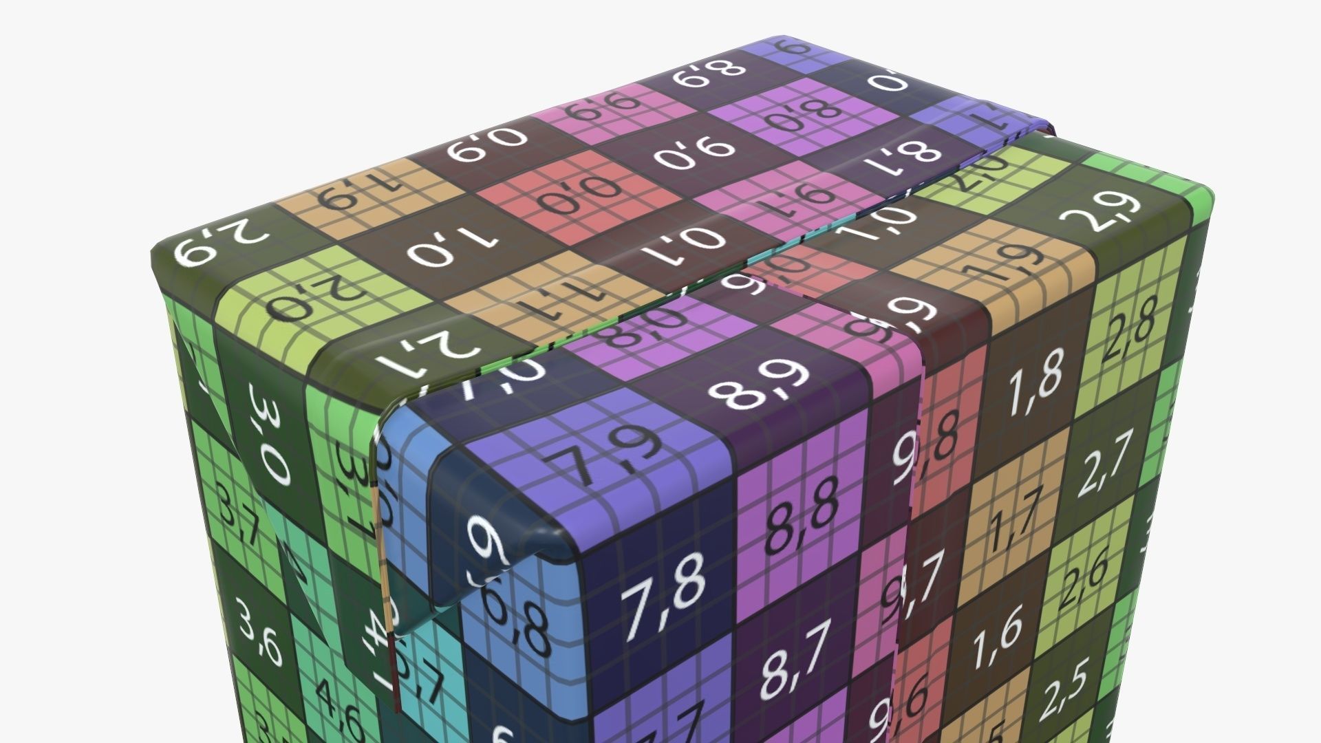 Small cardboard box packaging 3D model_13