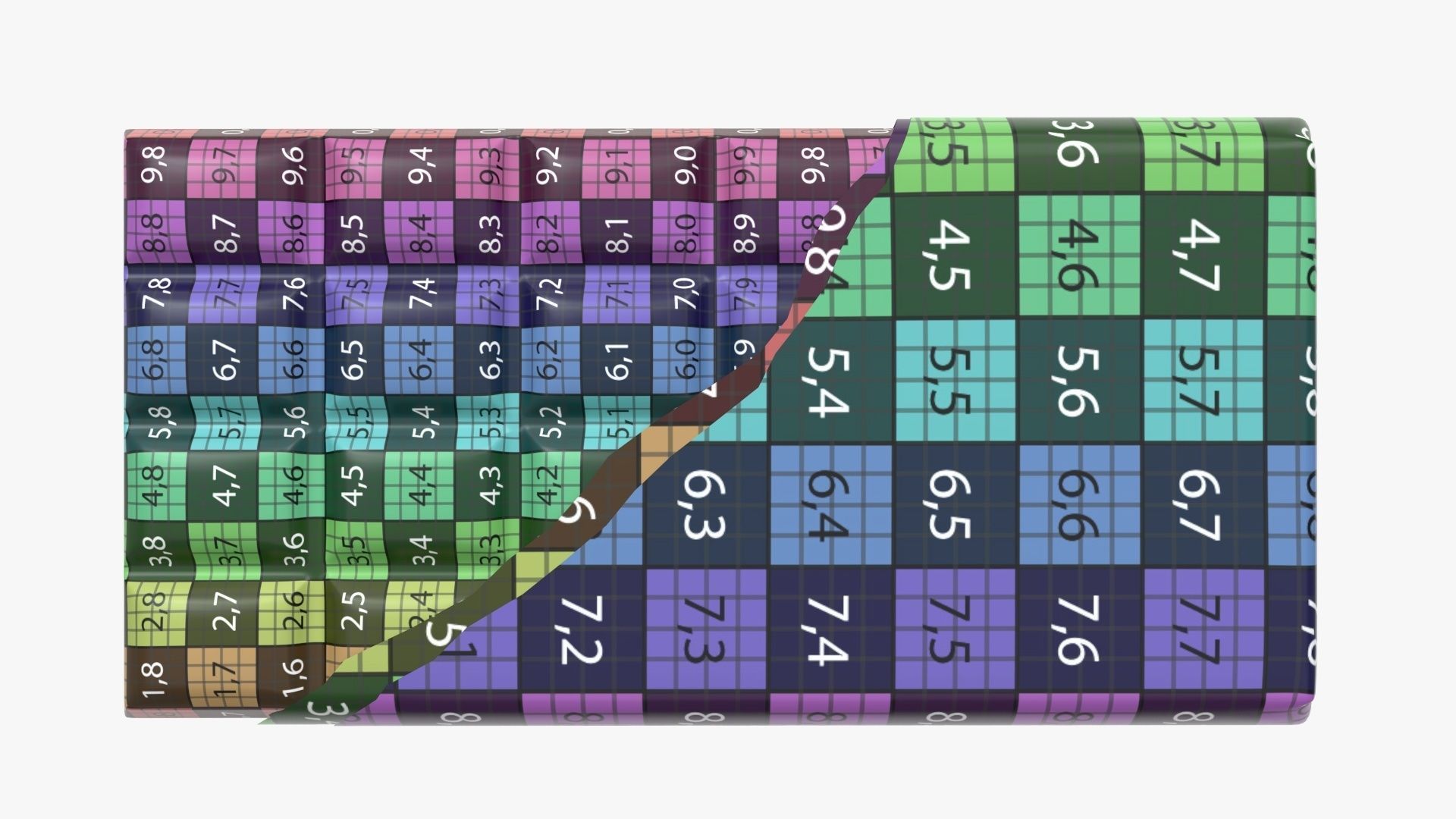 Brown chocolate bar packaging opened 04 3D model_13