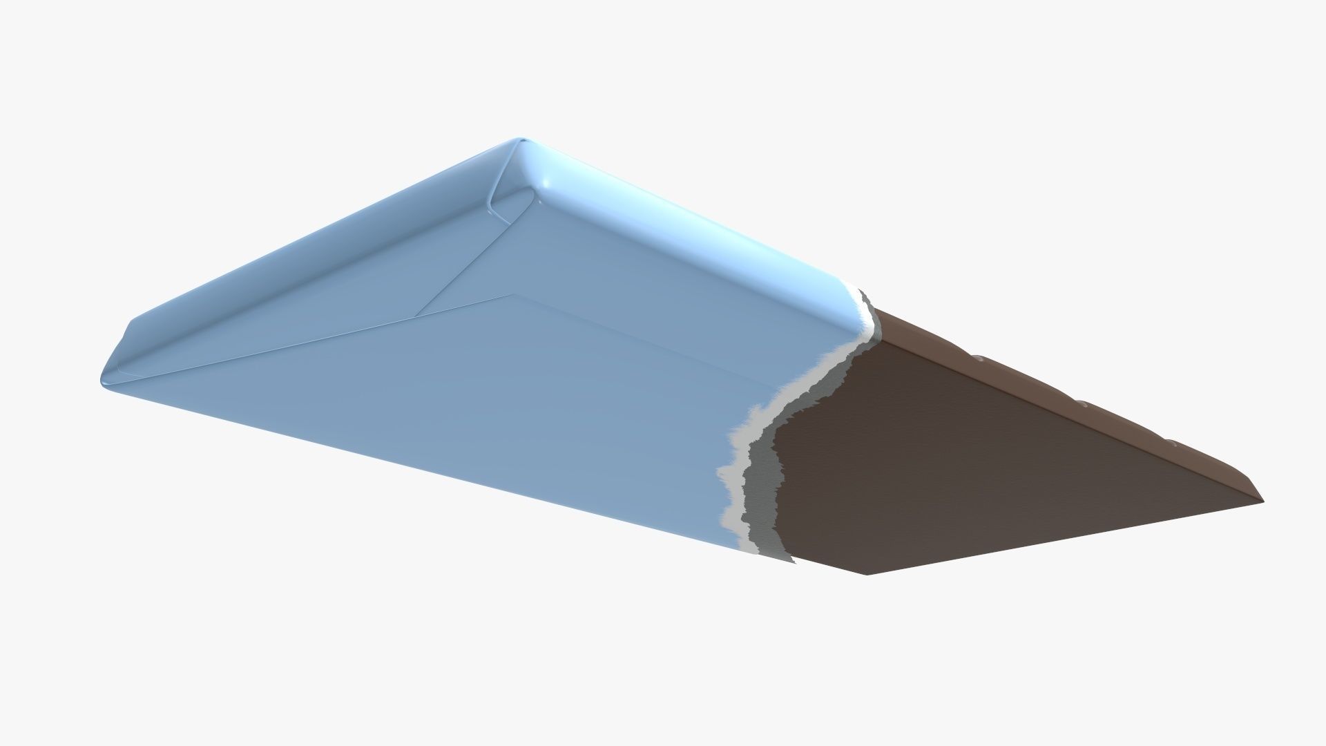 Brown chocolate bar packaging opened 04 3D model_4