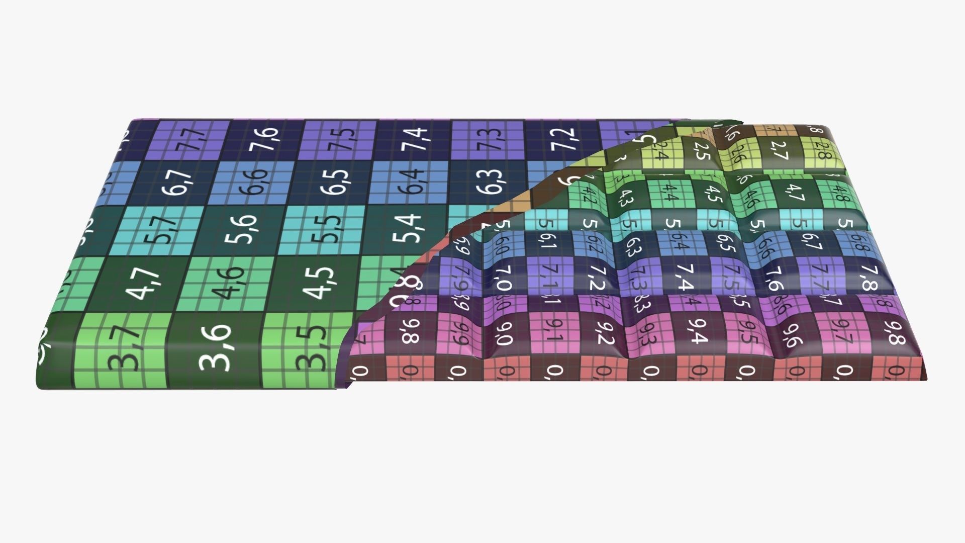 Brown chocolate bar packaging opened 04 3D model_12