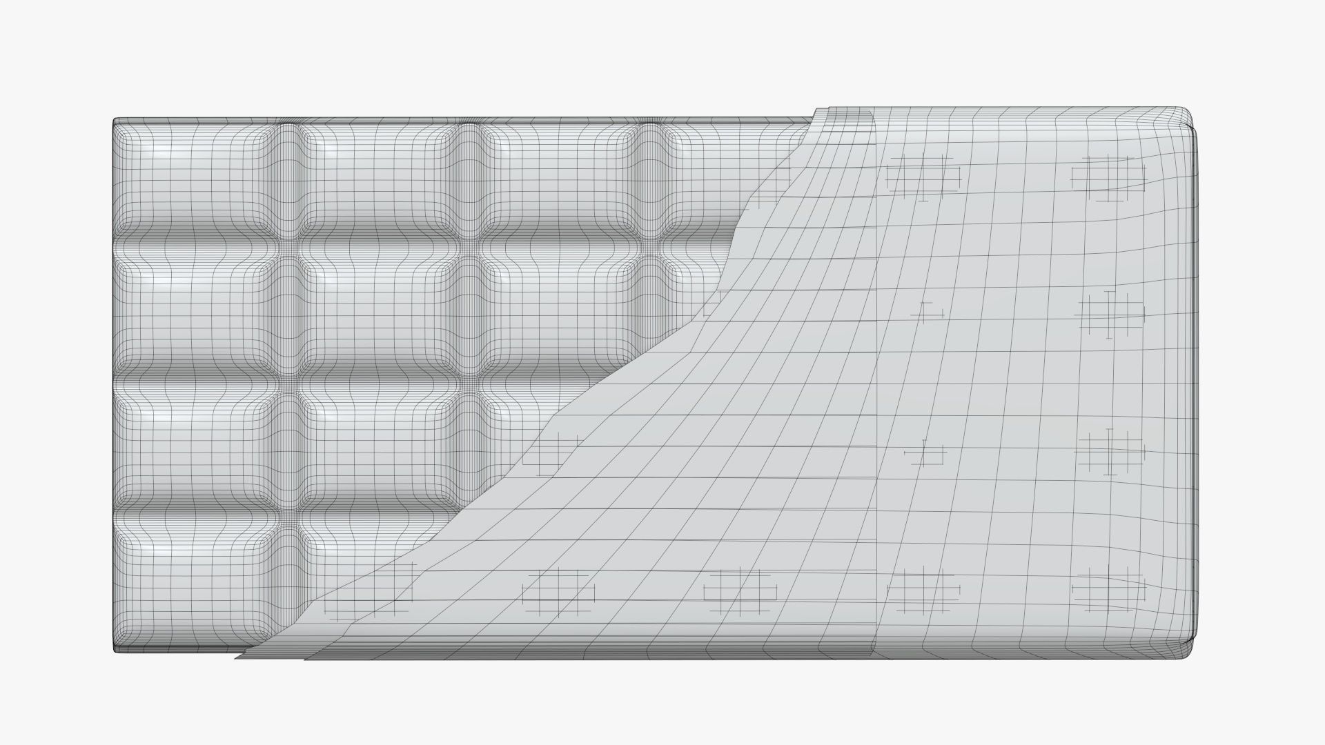 Brown chocolate bar packaging opened 04 3D model_8